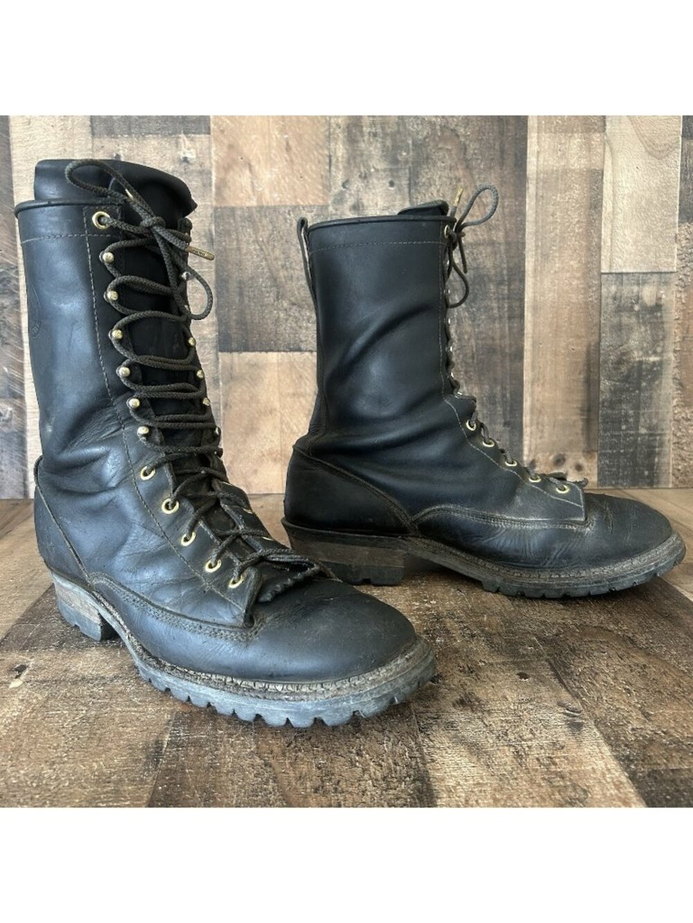Whites Hathorn Hi Line Logger Packer Plain Toe Work Boots Mens 13 D